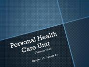 Health Test #4 Notes