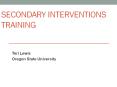 SECONDARY%20INTERVENTIONS%20TRAINING PowerPoint PPT Presentation