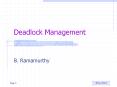 Deadlock Management PowerPoint PPT Presentation
