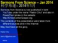 Sermons%20From%20Science%20--%20Jan%202014%20????--%202014?1? PowerPoint PPT Presentation