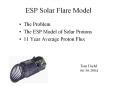 ESP Solar Flare Model PowerPoint PPT Presentation