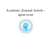 Academic Journal Article - apiar.or.au