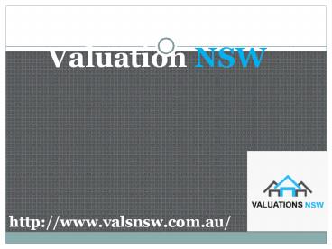 Acquire Various Valuation Services with Valuations NSW
