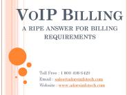 VoIP Billing a ripe answer for billing requirements