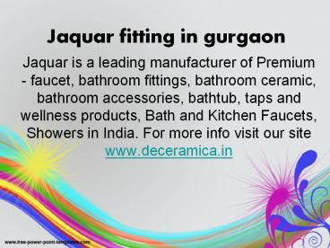 Jaquar fitting in gurgaon