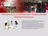 Clinical Research Courses, Clinical Research Institute