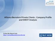 Alliance Bernstein Private Clients: JSBMarketResearch