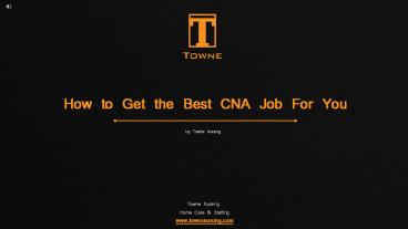CNA Jobs Tips