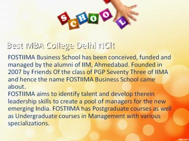Best MBA College Delhi NCR