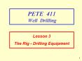 PETE 411 Well Drilling PowerPoint PPT Presentation