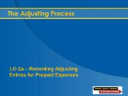 The Adjusting Process