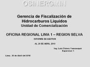 OSINERGMIN  Gerencia de Fiscalizaci