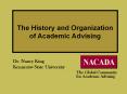 The History and Organization of Academic Advising PowerPoint PPT Presentation