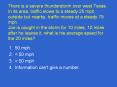 There is a severe thunderstorm over west Texas. In its area, traffic slows to a steady 25 mph; outside but nearby, traffic moves at a steady 75 mph. Joe is caught in the storm for 10 miles; 10 miles after he leaves it, what is his average speed for the PowerPoint PPT Presentation