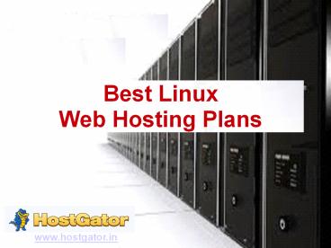 Best Linux Web Hosting Plans