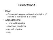 Orientations