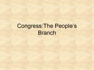 Congress:The People