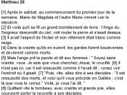 Matthieu 28 [1] Apr