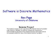 Software is Discrete Mathematics