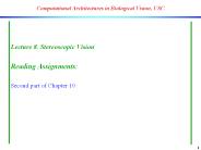 Computational Architectures in Biological Vision, USC