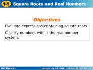 Evaluate expressions containing square roots.