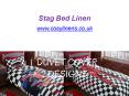 Stag Bed Linen - www.cosylinens.co.uk PowerPoint PPT Presentation