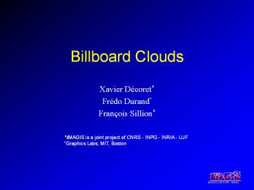 Billboard Clouds