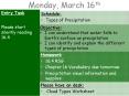 Monday, March 16th PowerPoint PPT Presentation