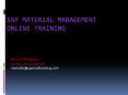 Sap material management online training in uk PowerPoint PPT Presentation