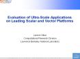 Evaluation of Ultra-Scale Applications on Leading Scalar and Vector Platforms PowerPoint PPT Presentation