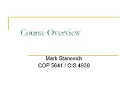 Course Overview