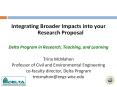 Integrating Broader Impacts into your Research Proposal PowerPoint PPT Presentation
