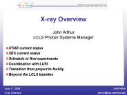 X-ray Overview
