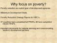 Why focus on poverty? PowerPoint PPT Presentation