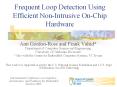 Frequent Loop Detection Using Efficient Non-Intrusive On-Chip Hardware PowerPoint PPT Presentation