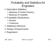 Probability and Statistics for Engineers