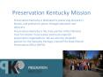 Preservation Kentucky Mission PowerPoint PPT Presentation