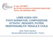LINEE GUIDA ODV FONTI NORMATIVE, COMPOSIZIONE, ATTIVITA