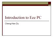 Introduction to Eee PC
