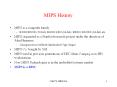 MIPS History PowerPoint PPT Presentation