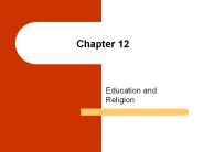 Education and Religion