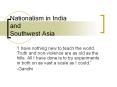 Nationalism in India and Southwest Asia PowerPoint PPT Presentation