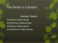 The Family is a System PowerPoint PPT Presentation