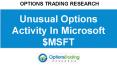 Unusual Options Activity in Microsoft $MSFT PowerPoint PPT Presentation