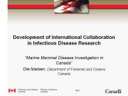 Development of International Collaboration in Infectious Disease Research
