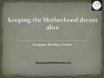 Keeping the motherhood dream alive PowerPoint PPT Presentation