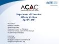 Presentation: ACAC PowerPoint, American College Application Campaign -- April 9, 2014 (MS PowerPoint) PowerPoint PPT Presentation
