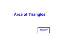 Area of Triangles PowerPoint PPT Presentation