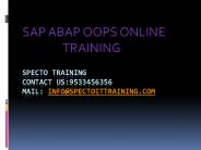 sap abap oops online training