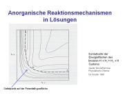 Anorganische Reaktionsmechanismen in L